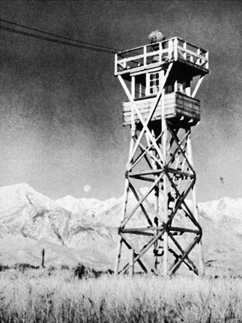 Watch tower at Manzanar