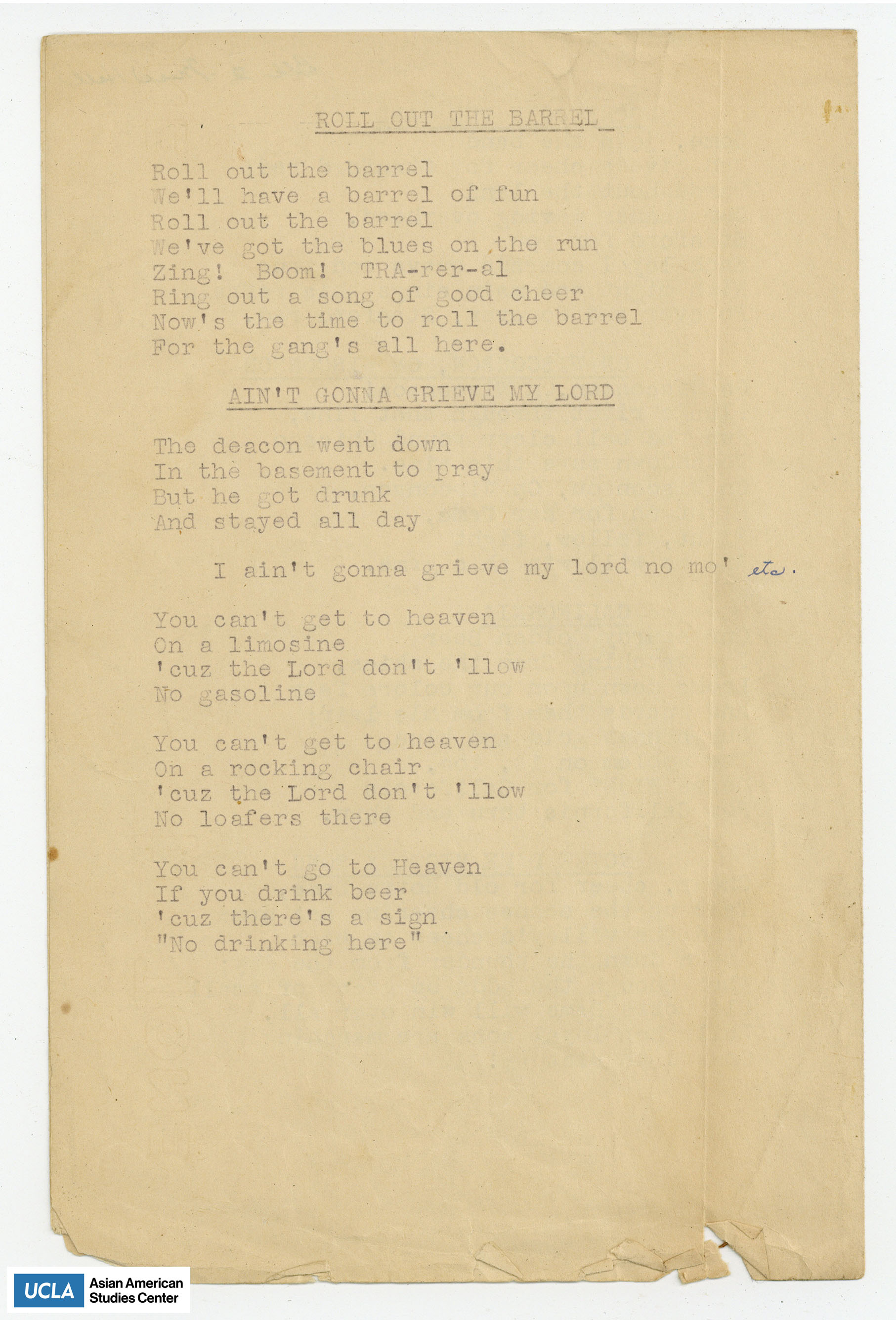 Song lyrics of 