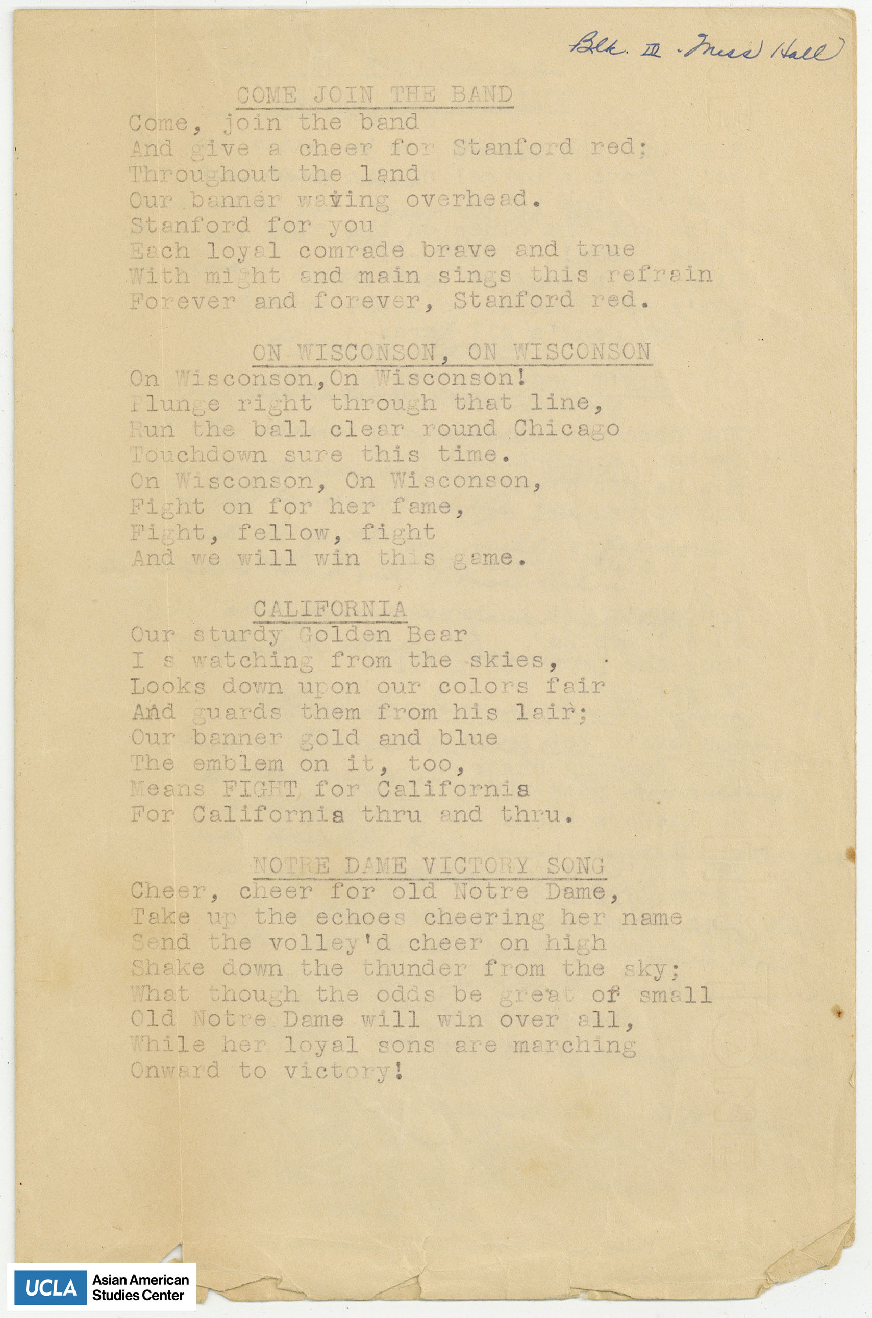 Song lyrics of 