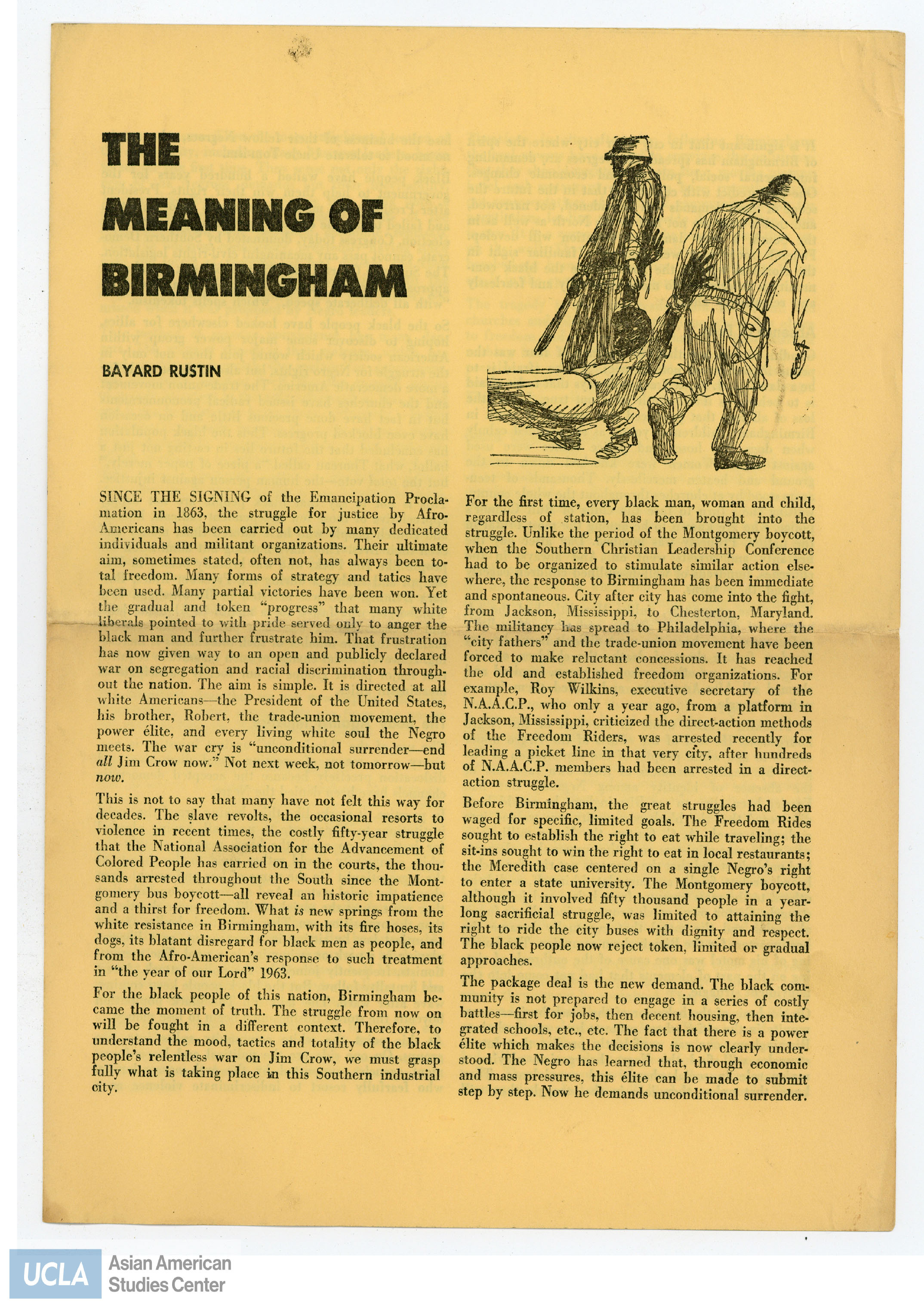 Liberation pamphlet regarding the War Resisters League.