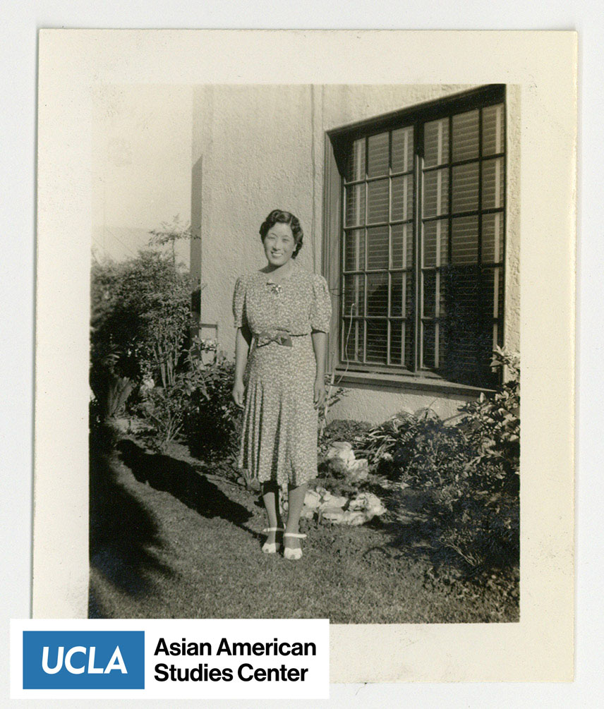 Photo of Tsuma Nakahara standing at San Pedro home.