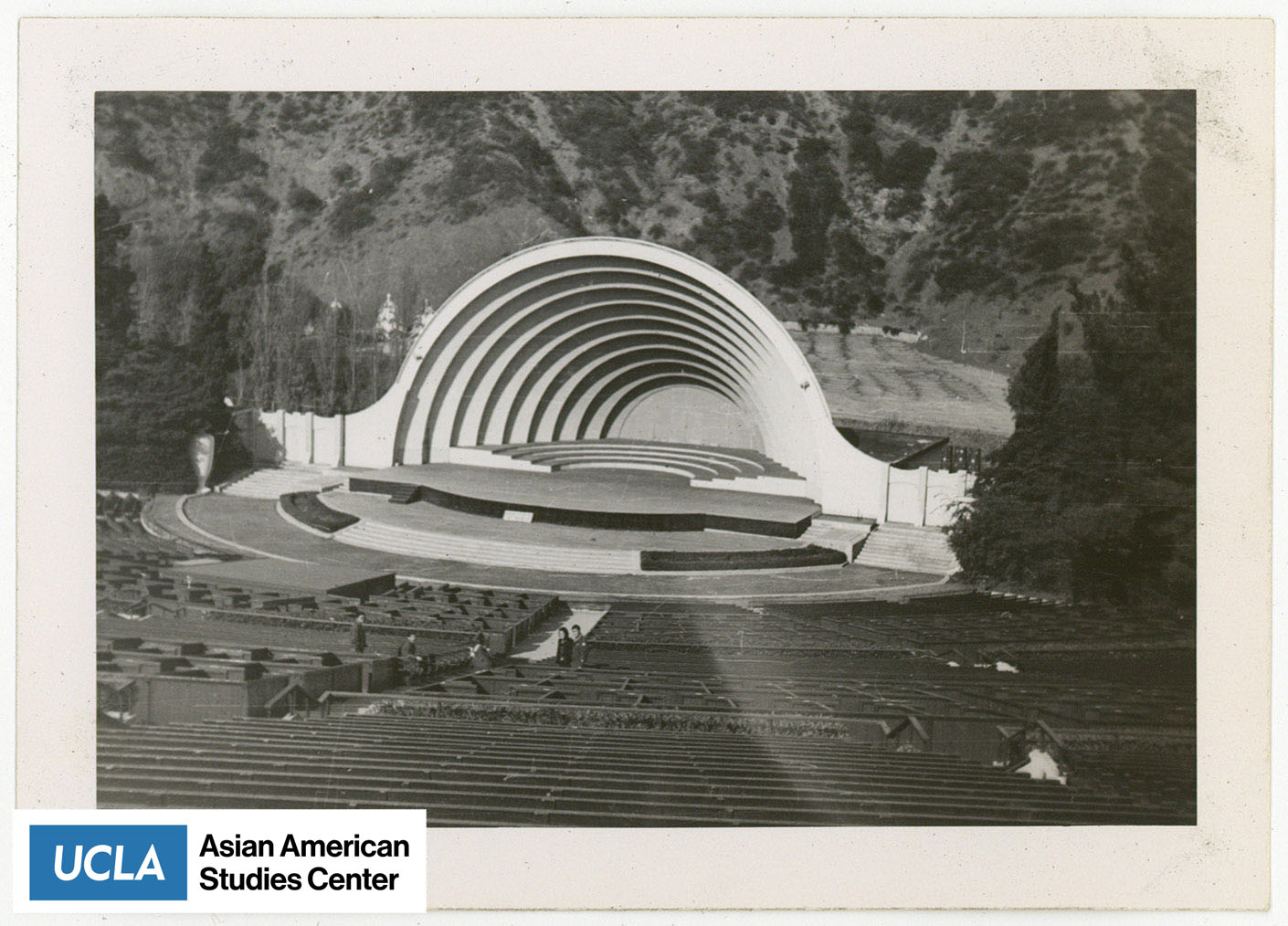 Postcard of the Hollywood Bowl in California.