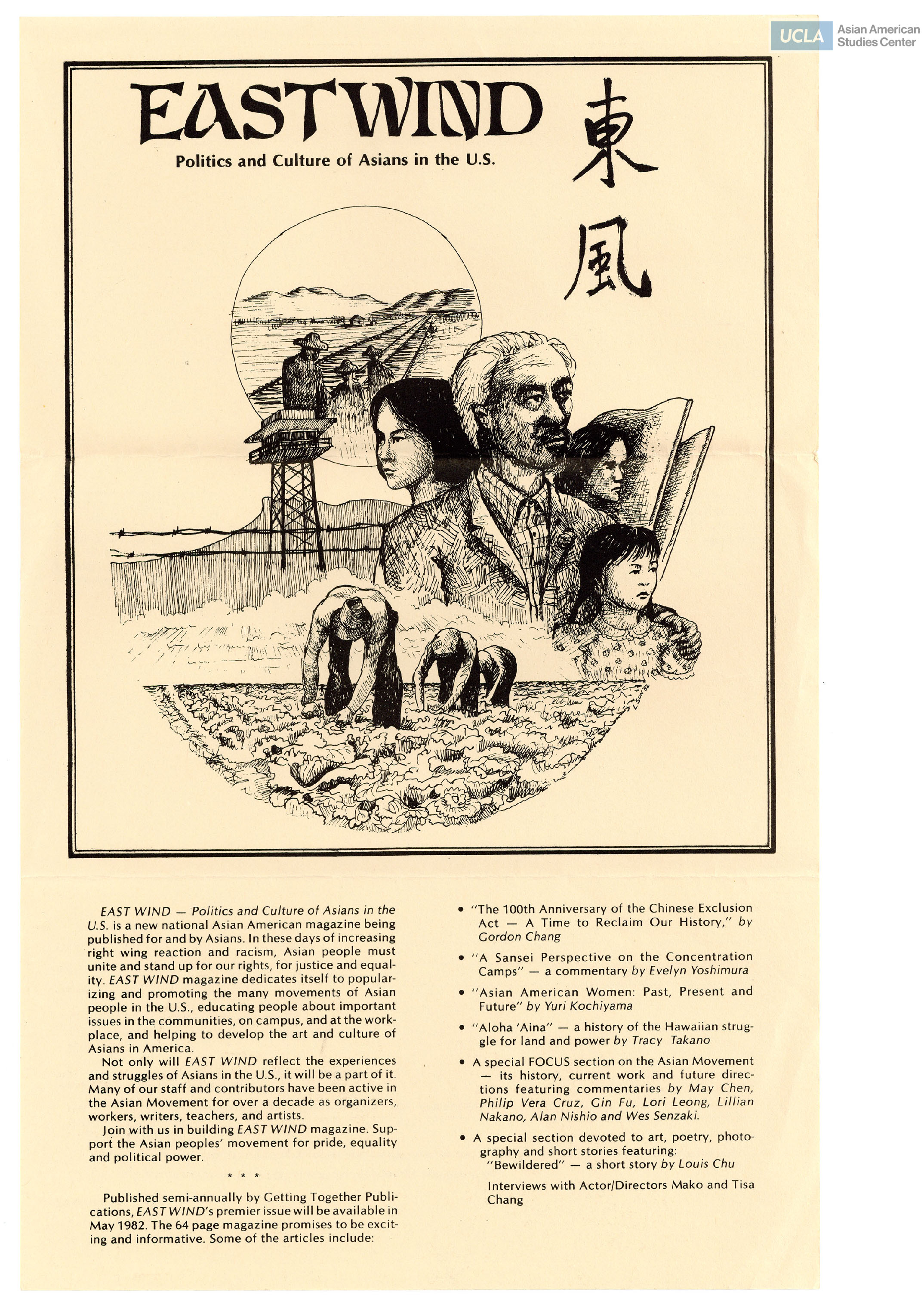 East Wind annual subscription form.