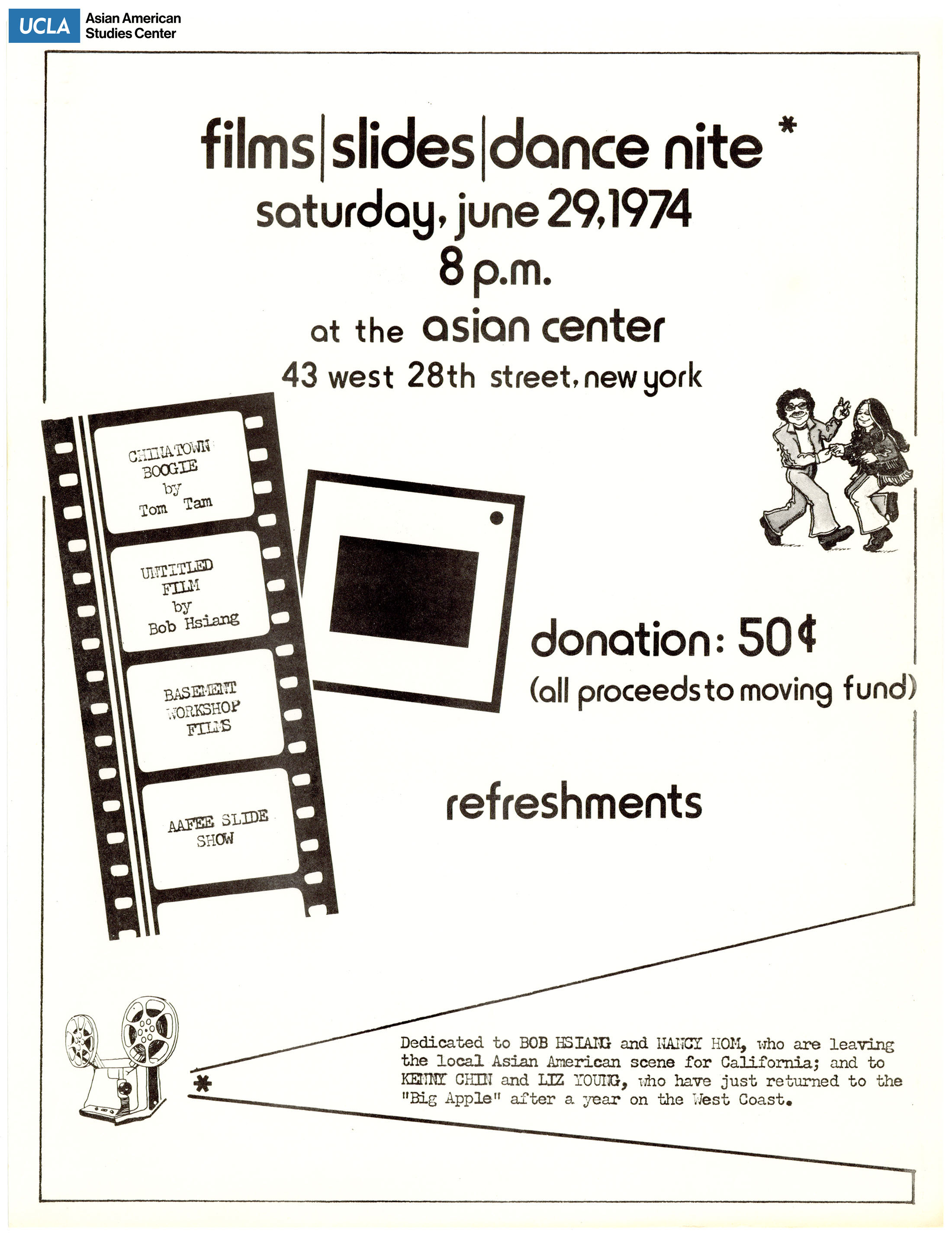 Flyer for event at the New York Asian Center.
