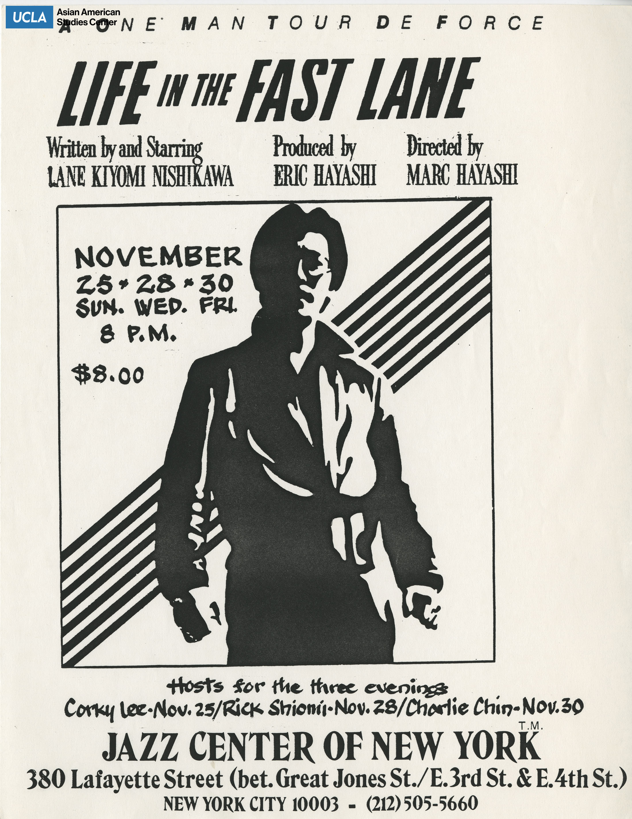 Flyer regarding a performance tour titled, 
