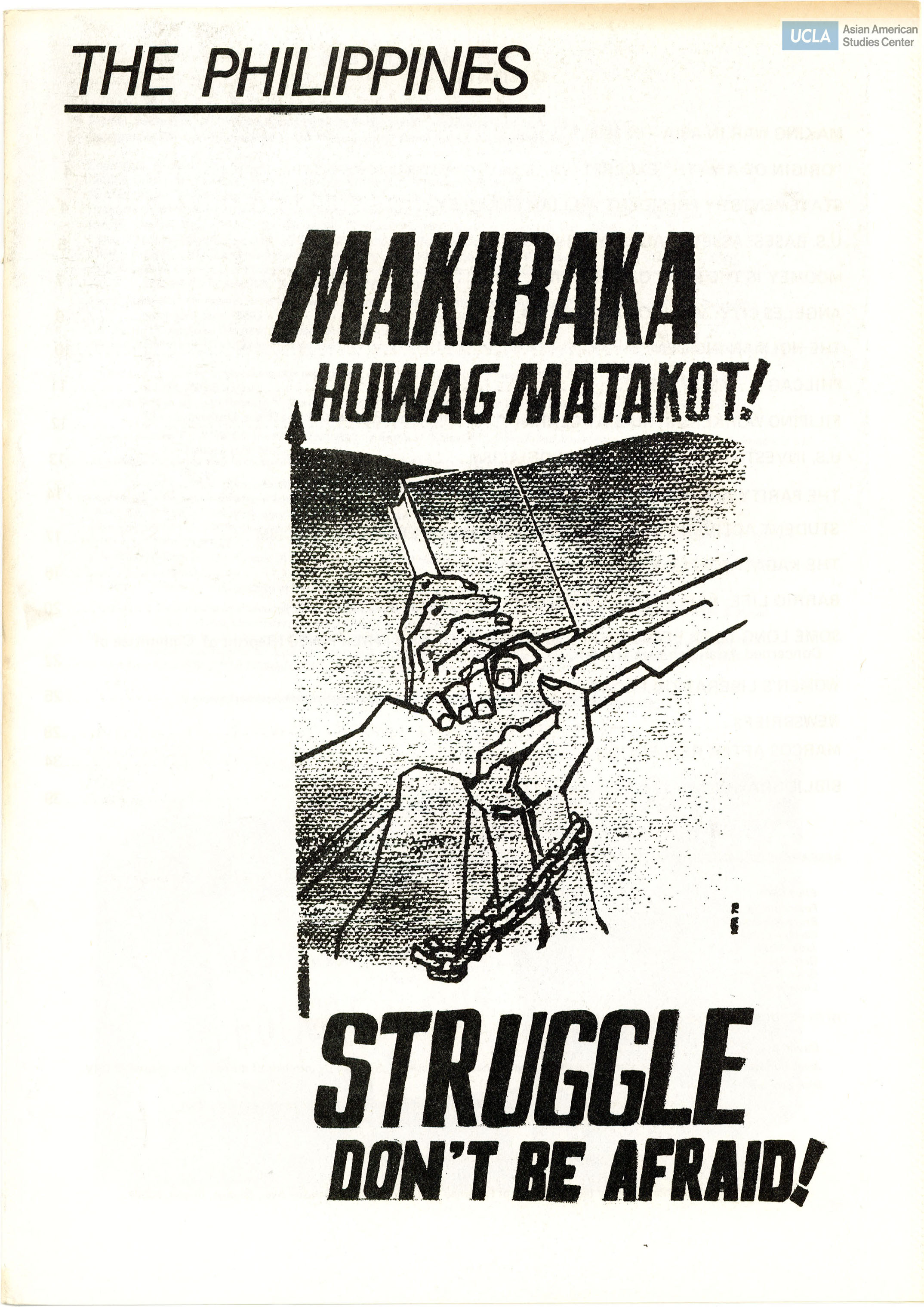 Pamphlet regarding the history of the United States in the Phillipines.