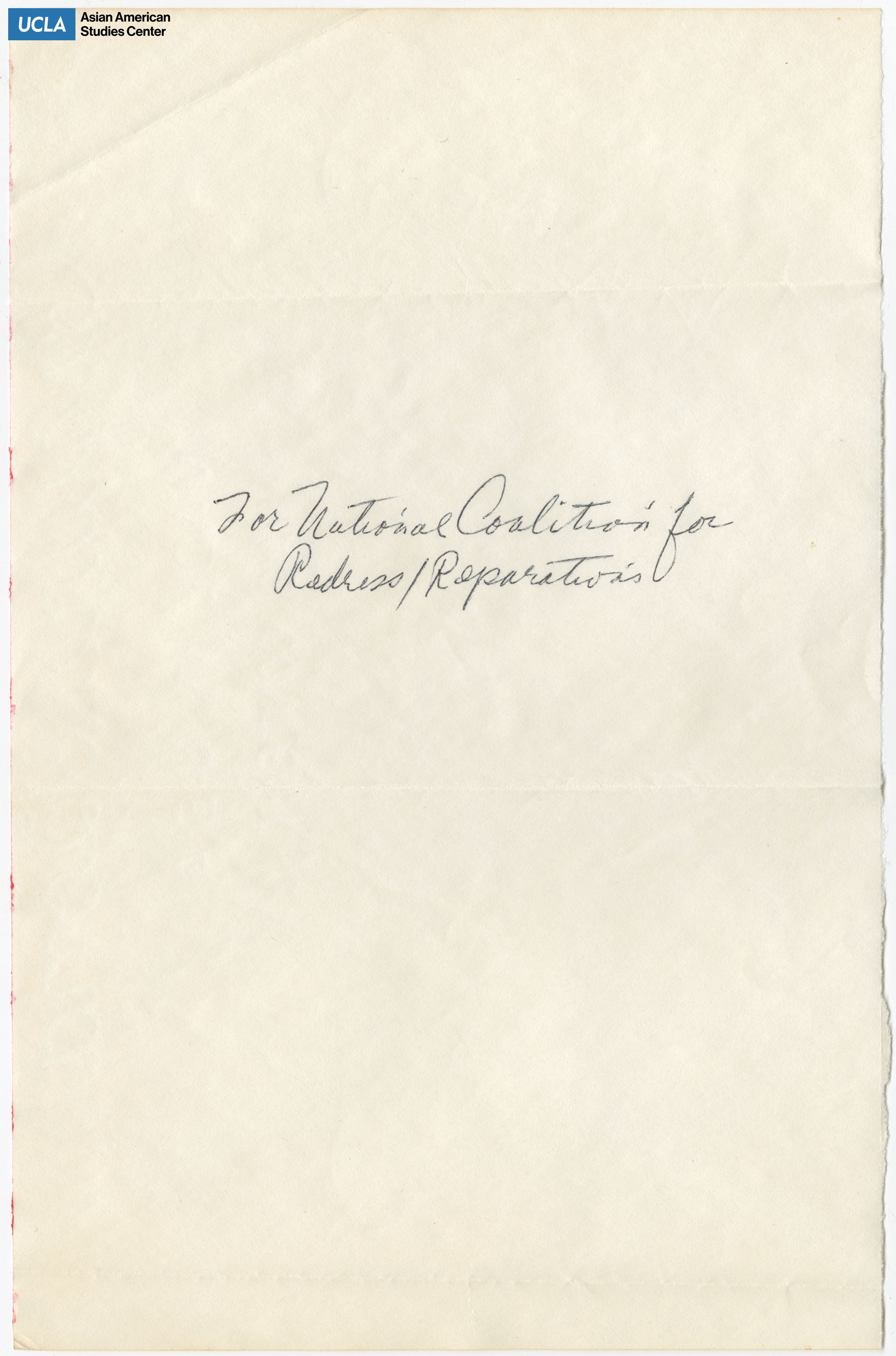 Note regarding redress/reparations.