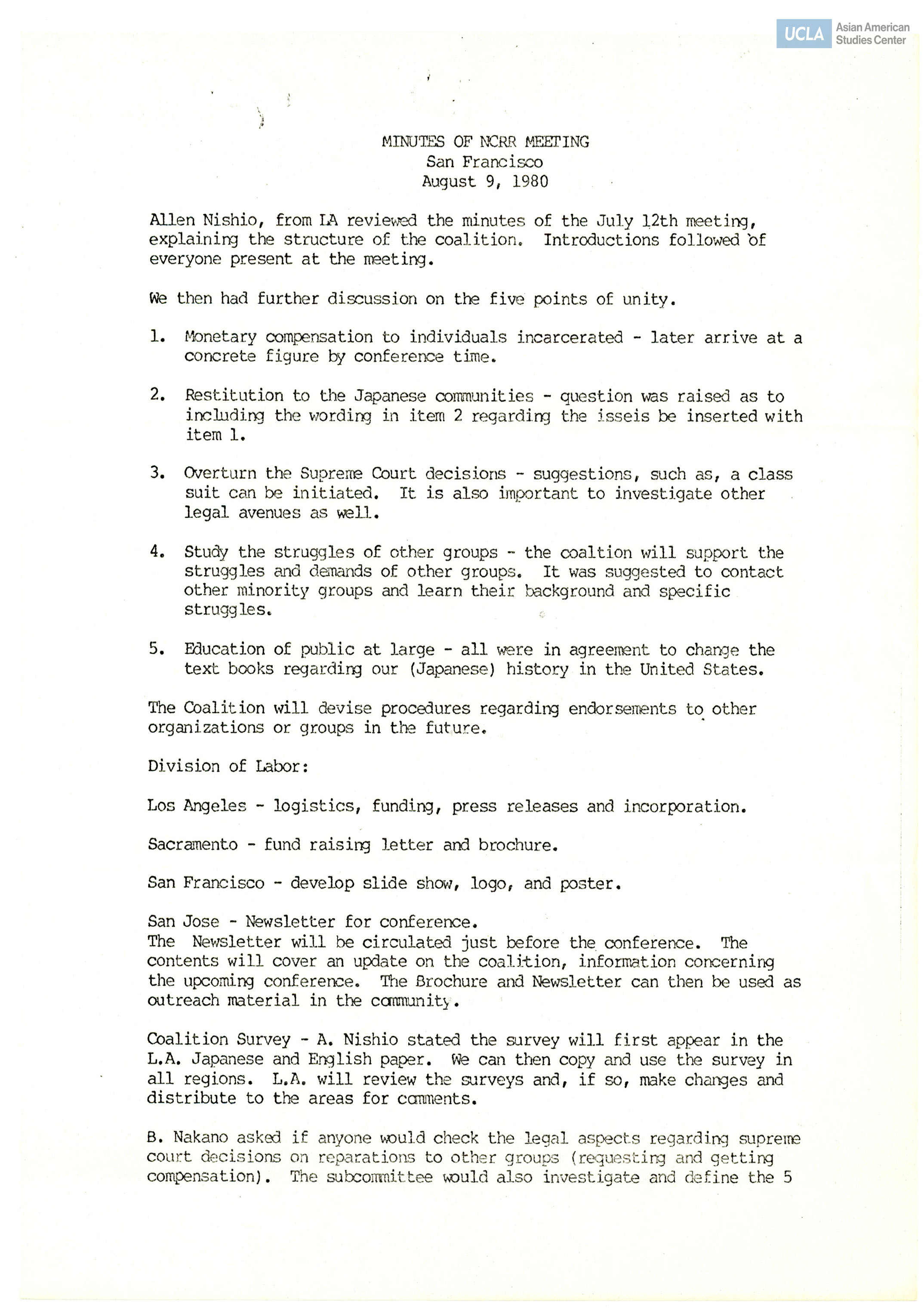 Meeting notes and discussion regarding steering committee meeting.