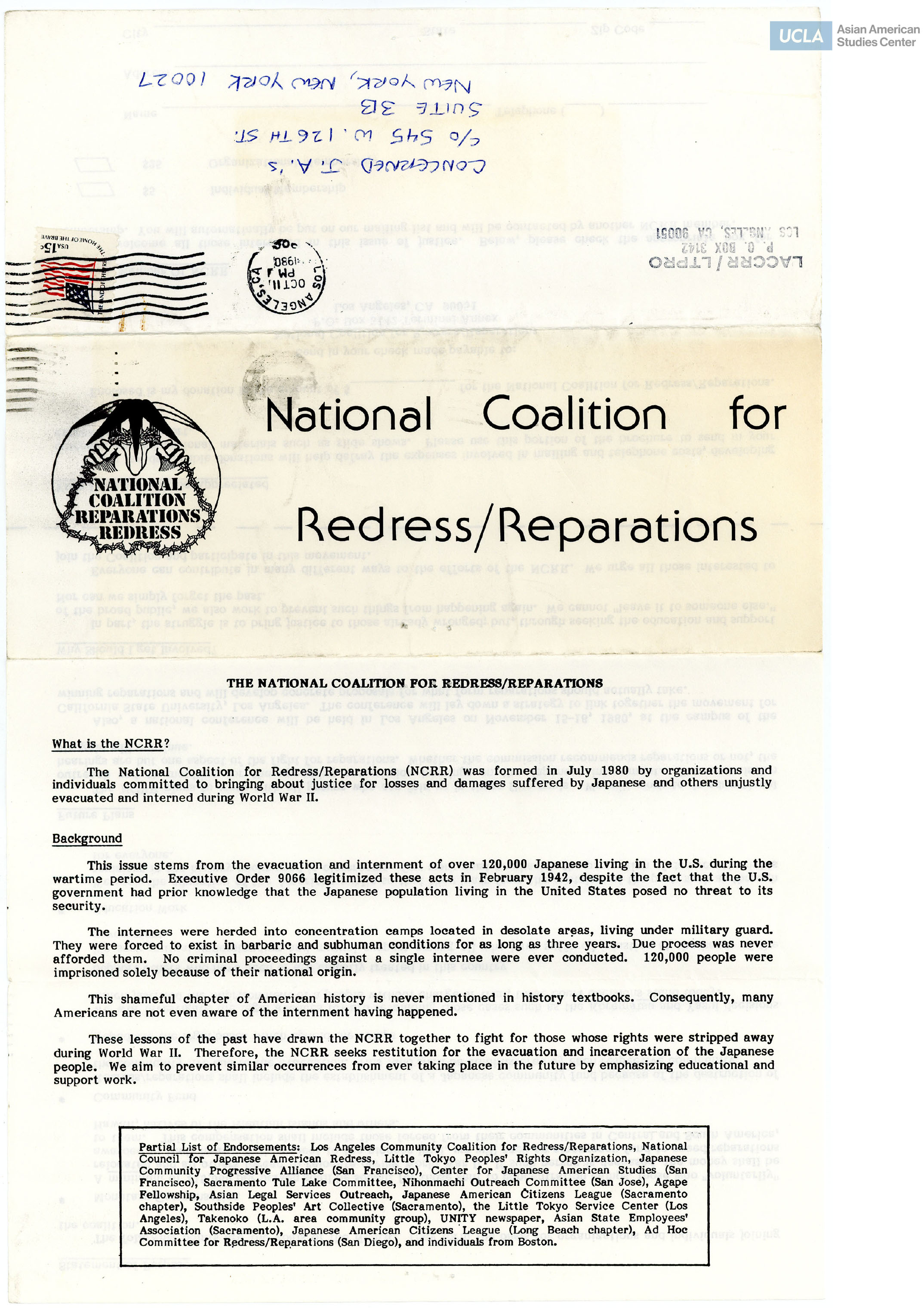 NCRR's statement of purpose, future plans, and the process of getting involved.