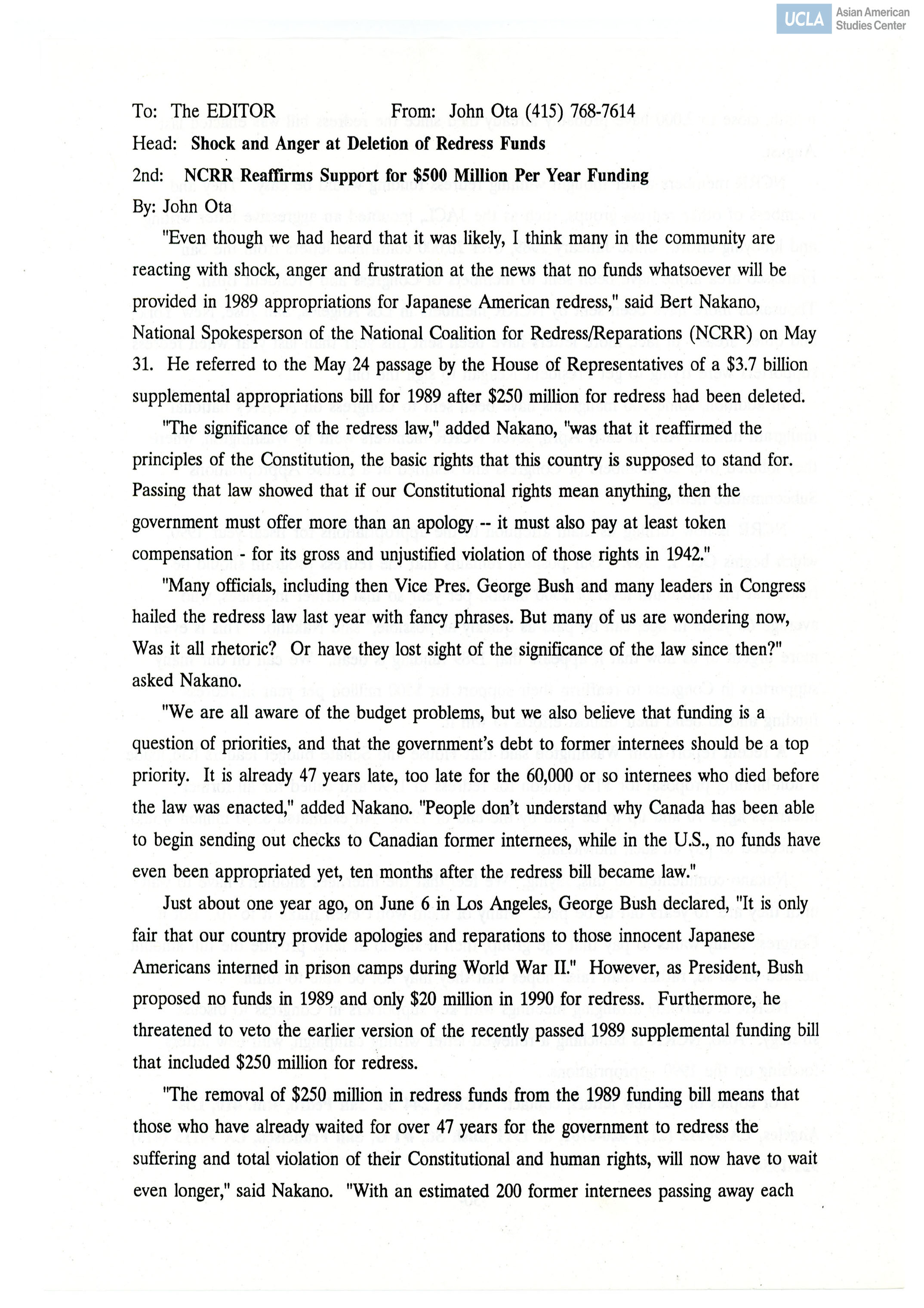 Letter title includes: 