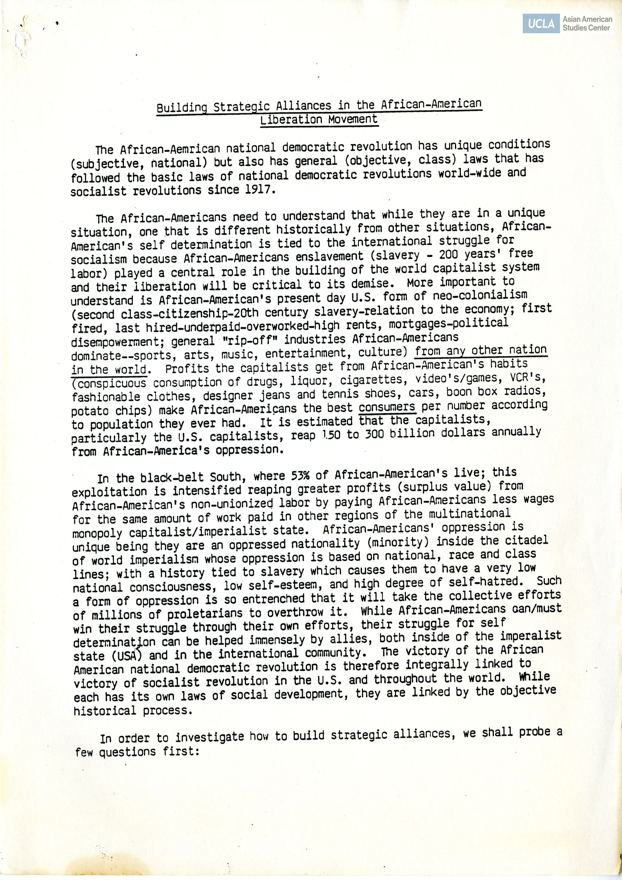 Essay regarding establishing an independent country in the United States southern states.