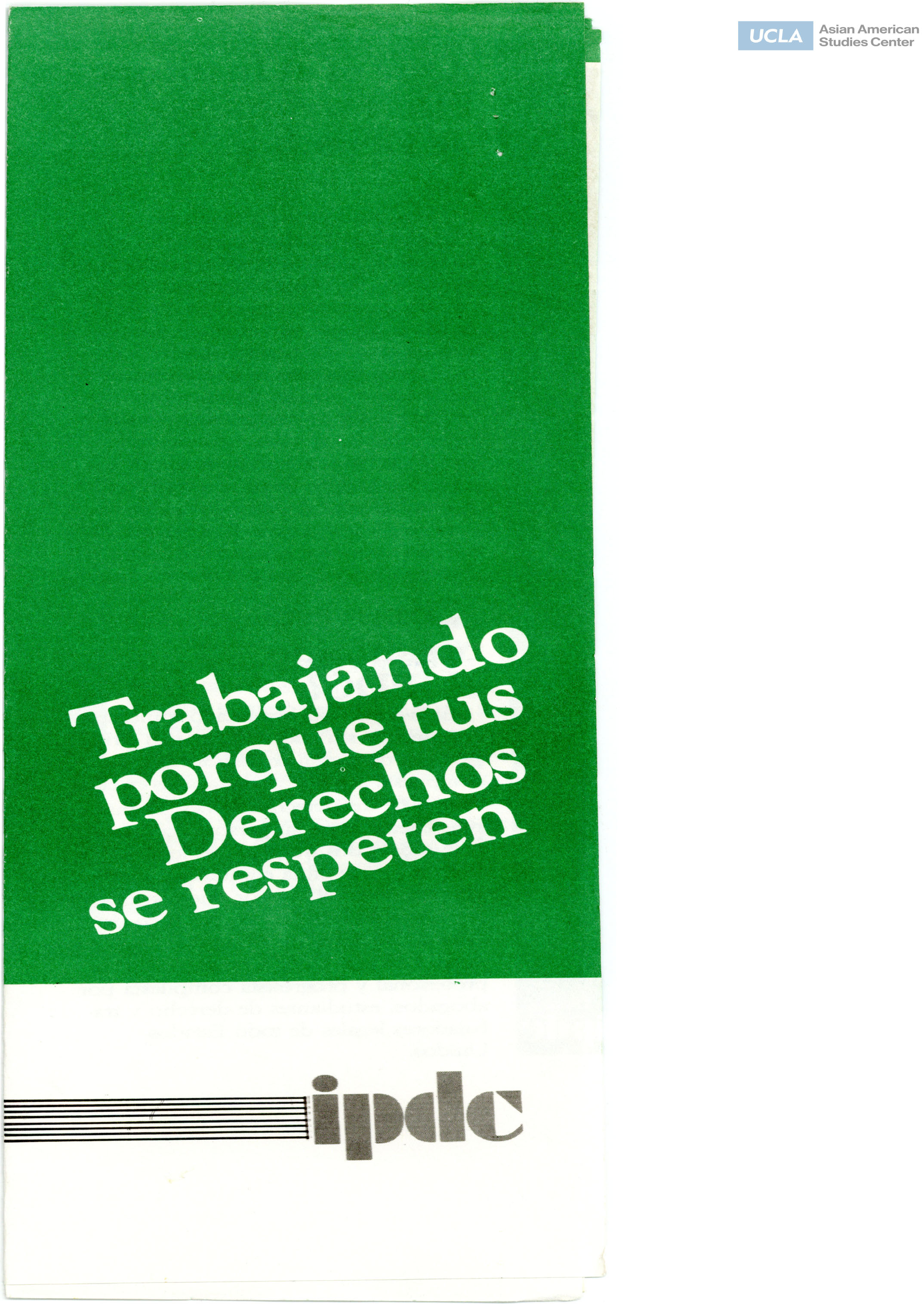 Pamphlet title: 