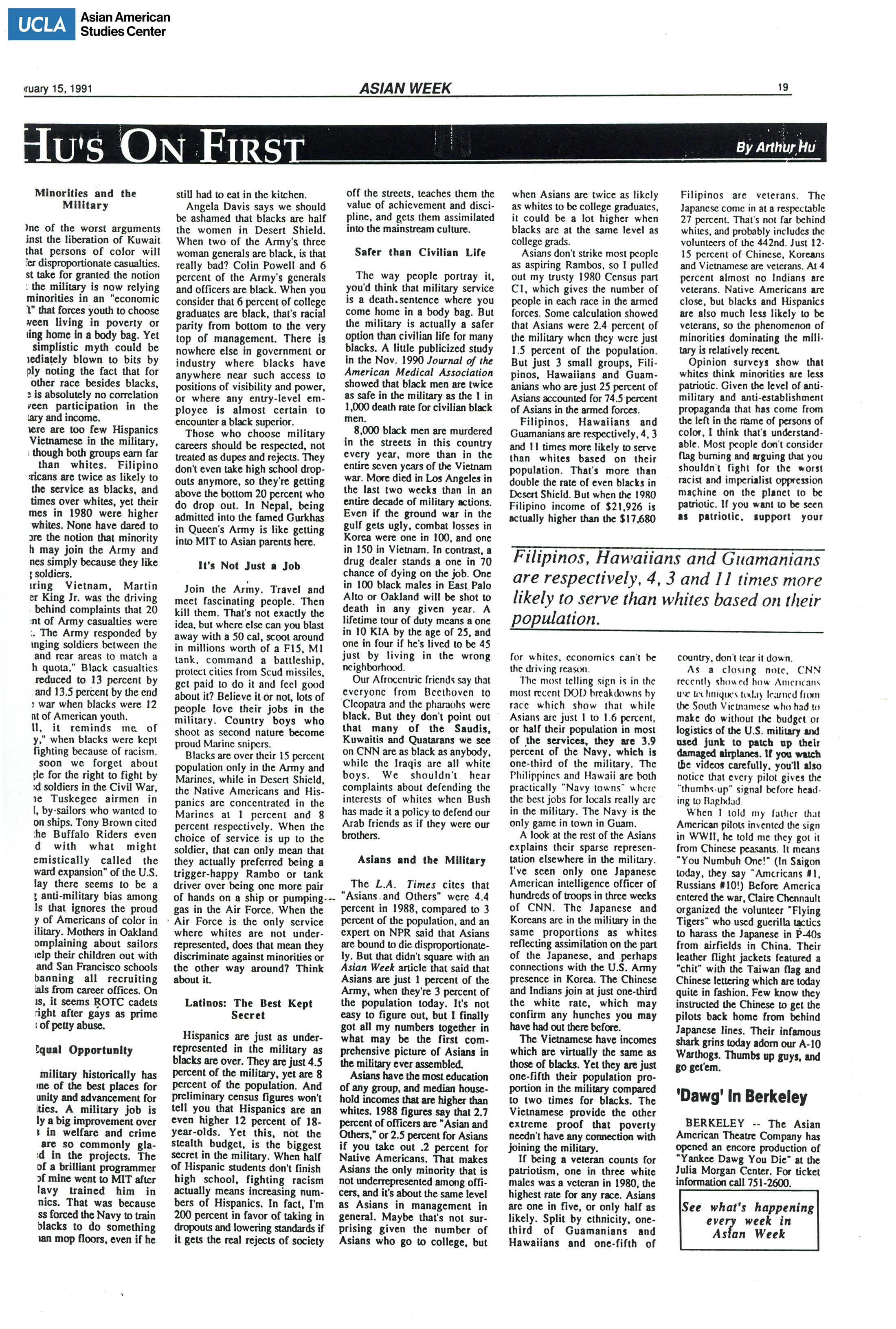 Article by Reverend Jesse Jackson.