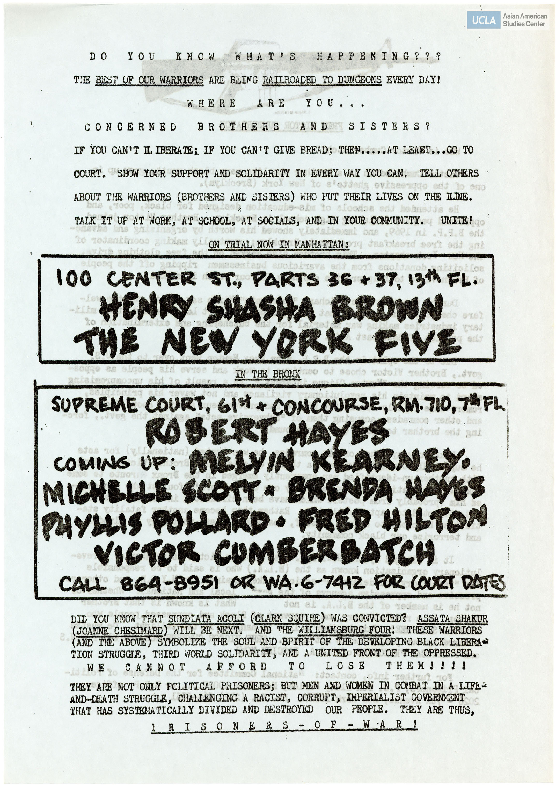 Leaflet regarding who is the Republic of New Africa.