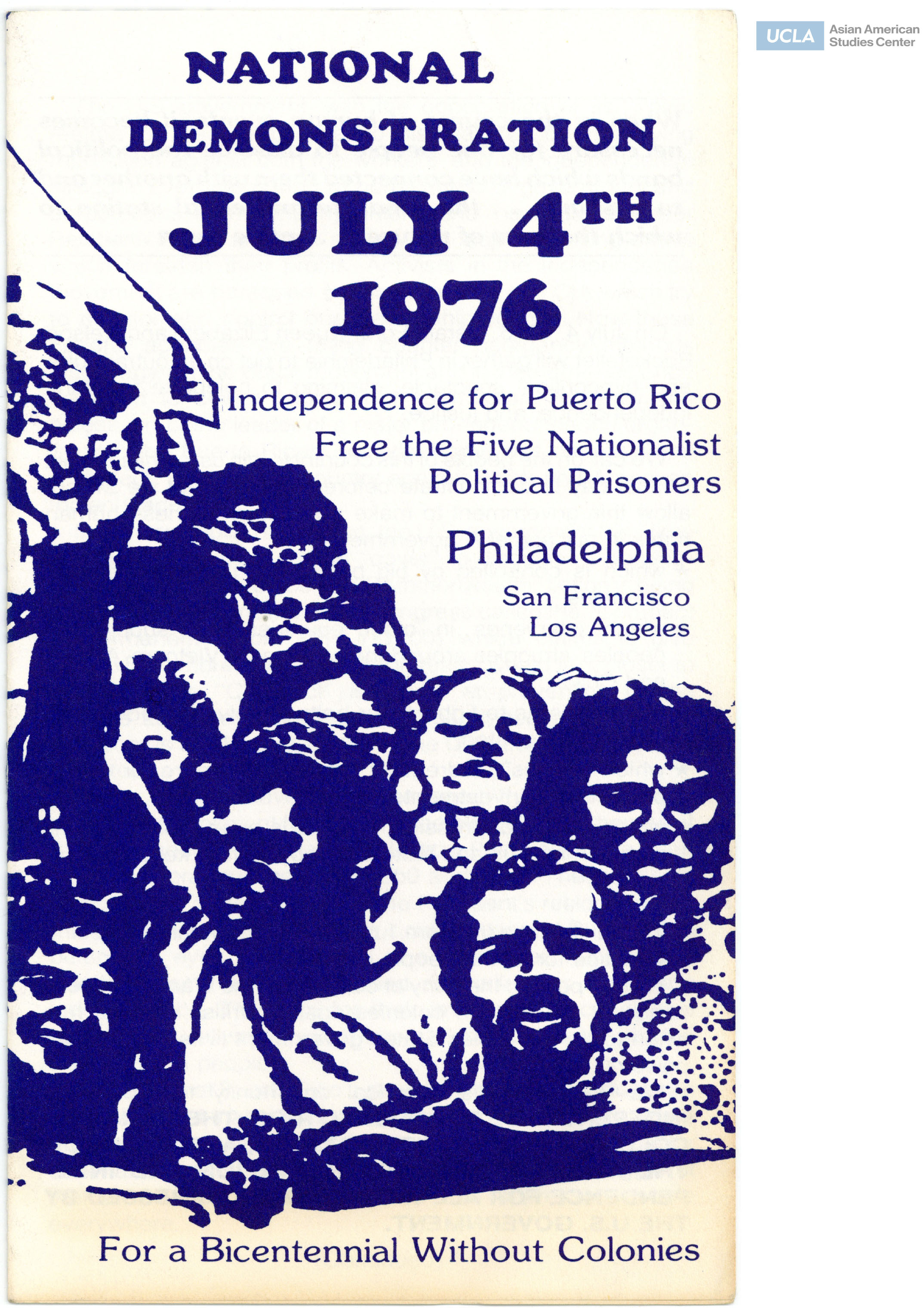 Pamphlet regarding rally and parade on July 4th.