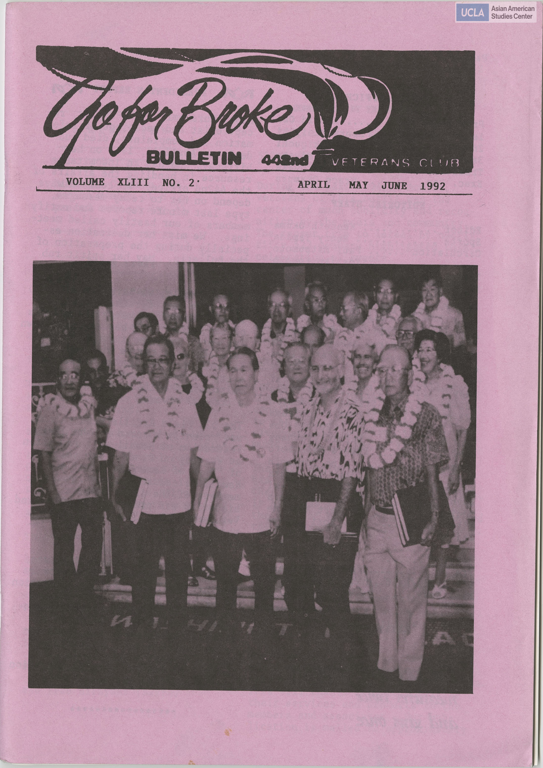 Bulletin includes staff, President's Report, commentary of the editor, and writings from reporters.