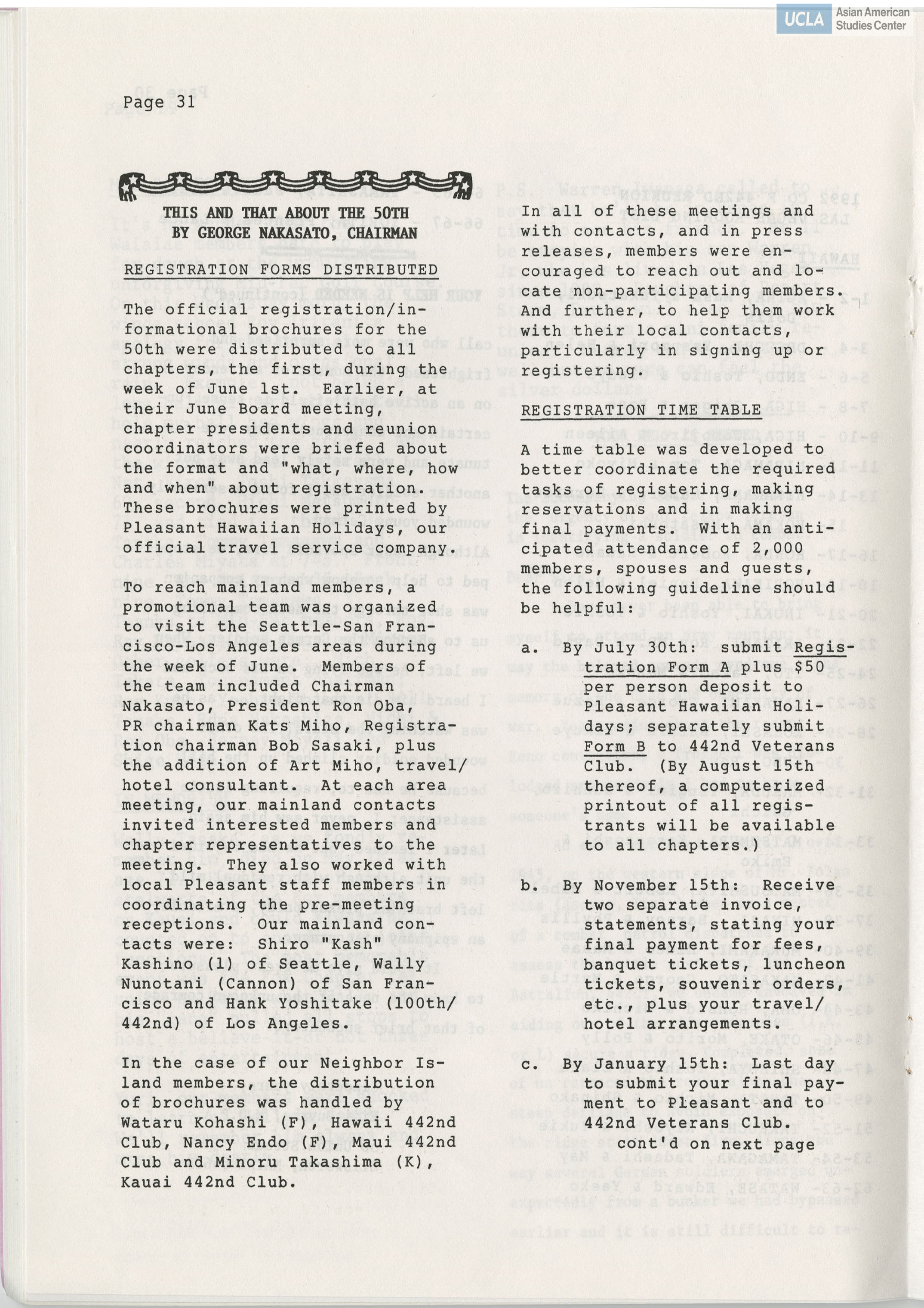 Bulletin contains writings from reporters.