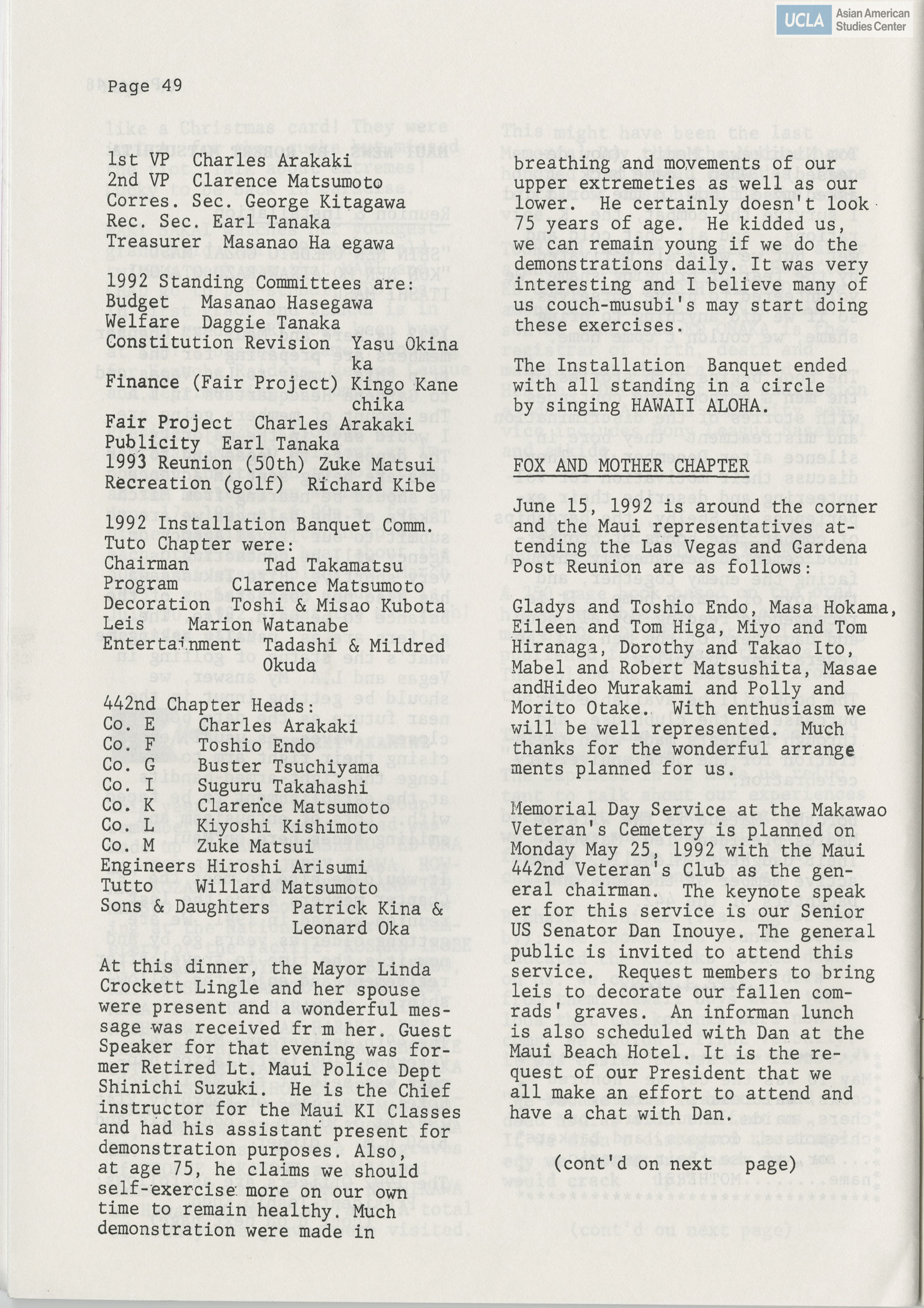 Bulletin contains writings from reporters.