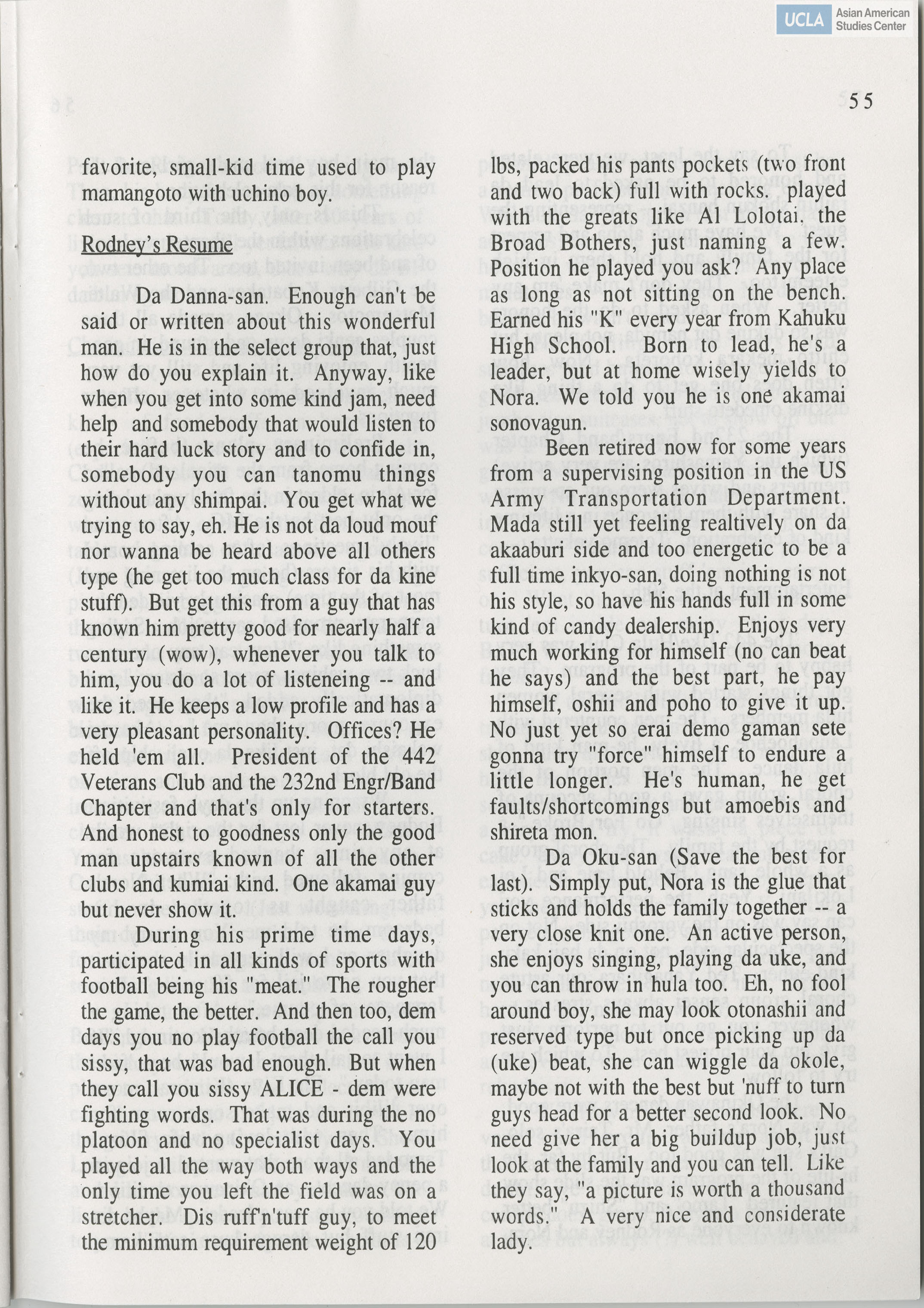Go for Broke Bulletin of the 442nd Veterans Club. Includes chapter meetings and reports.