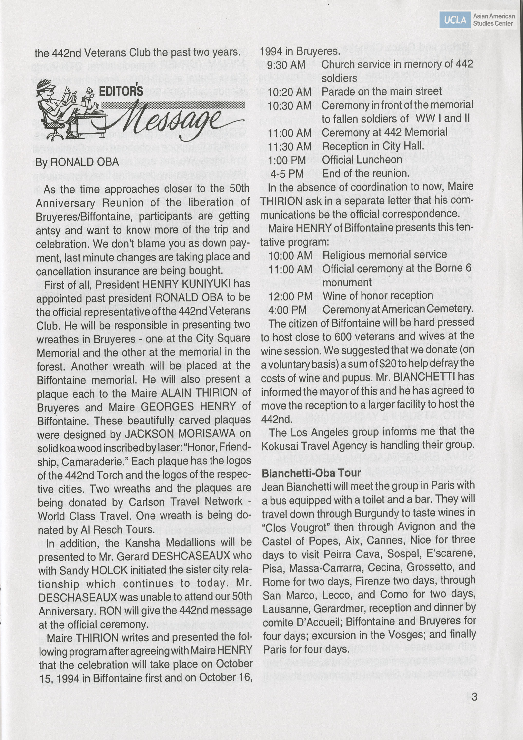 Go for Broke Bulletin of the 442nd Veterans Club. Includes 