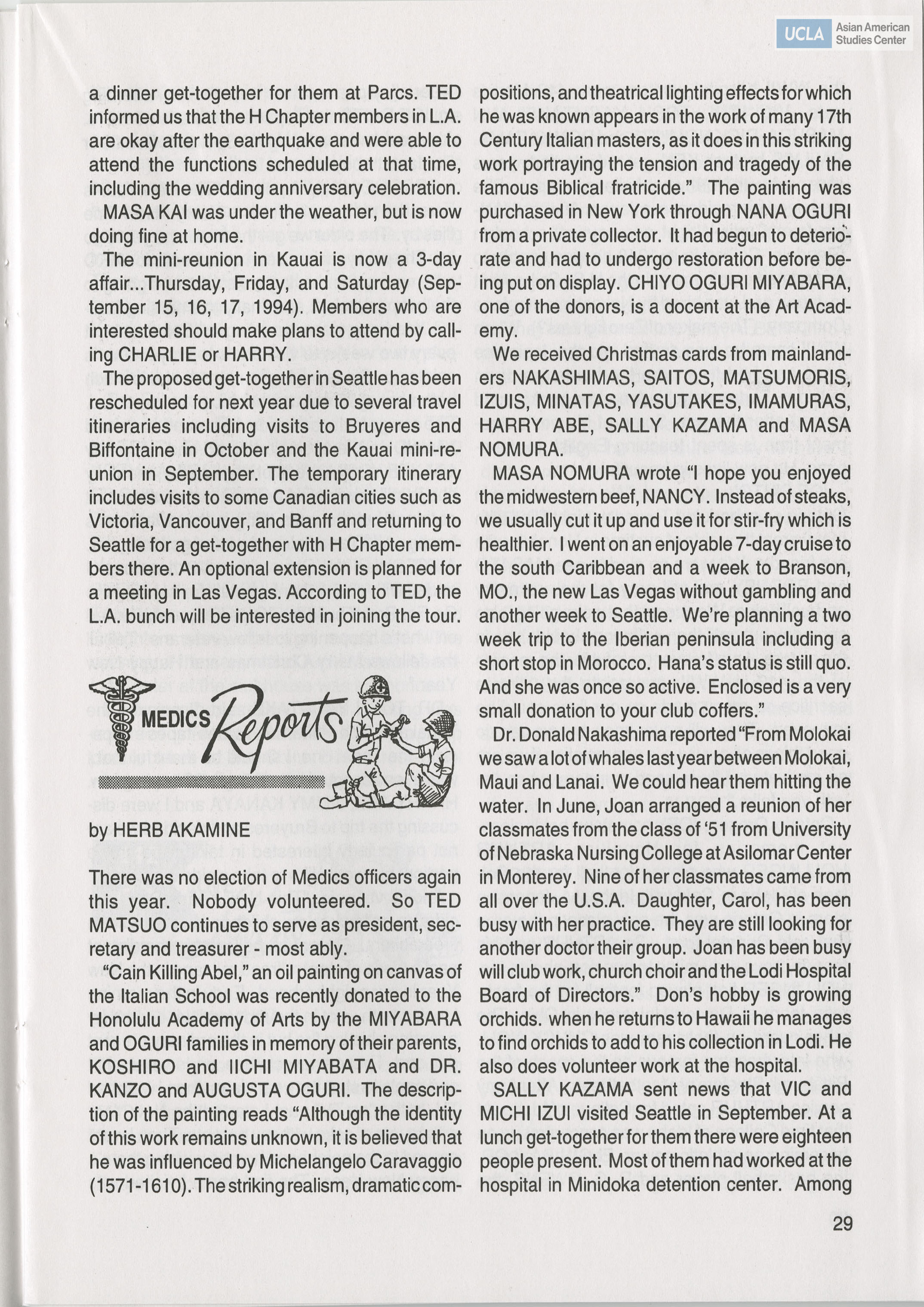 Go for Broke Bulletin of the 442nd Veterans Club. Includes 