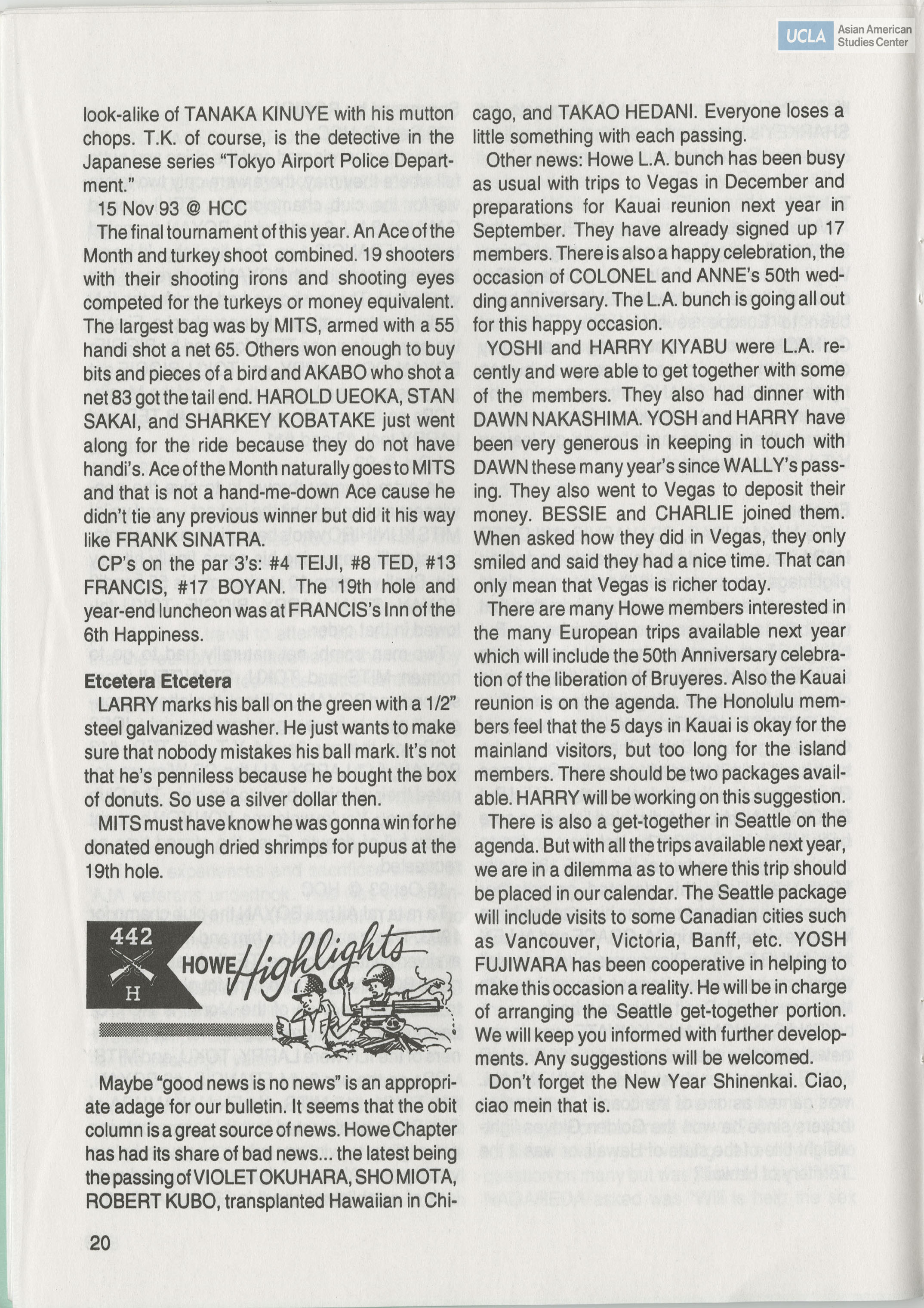 Bulletin title includes: 