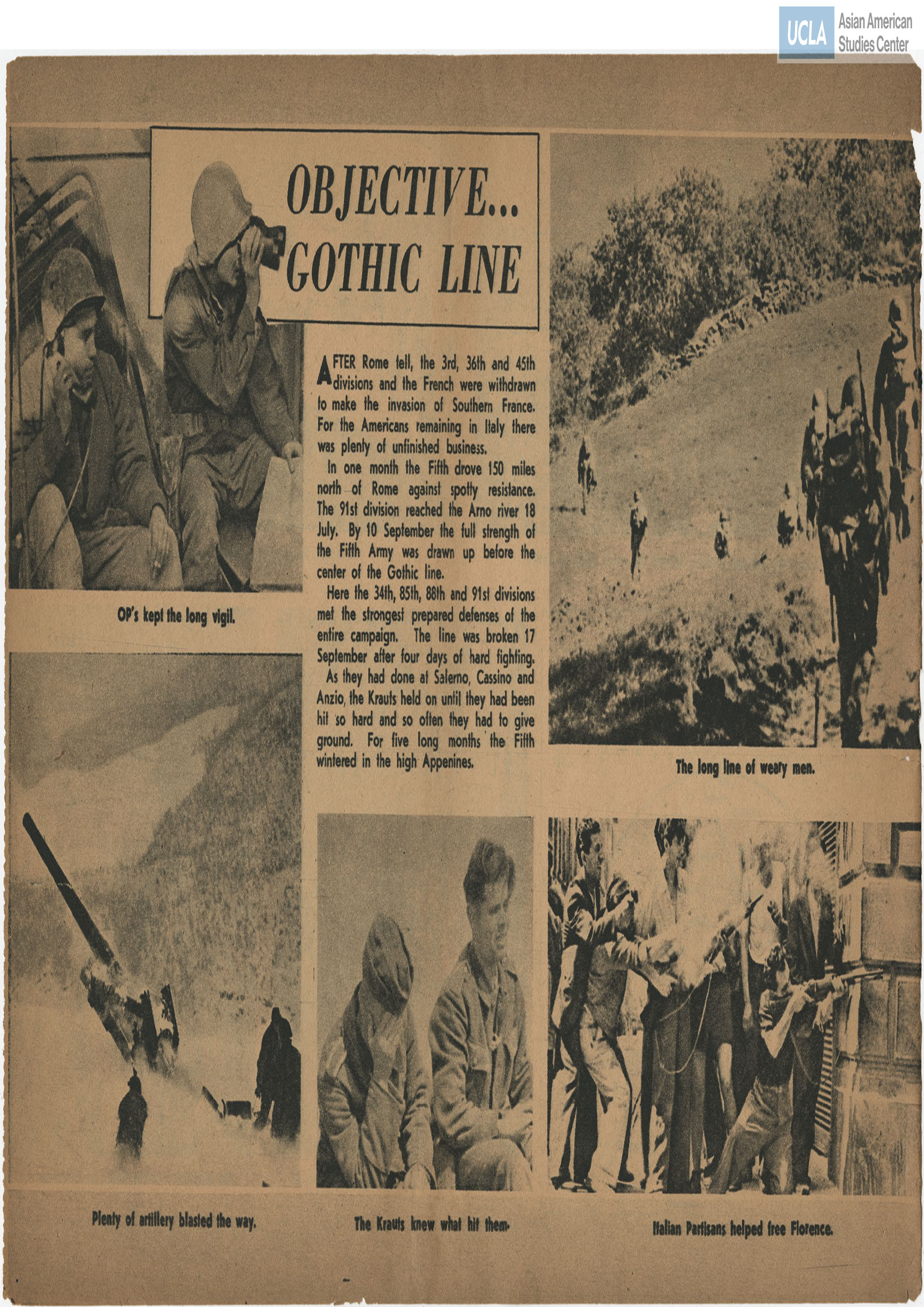 Pamphlet regarding soldiers during World War II. Cover title includes: 