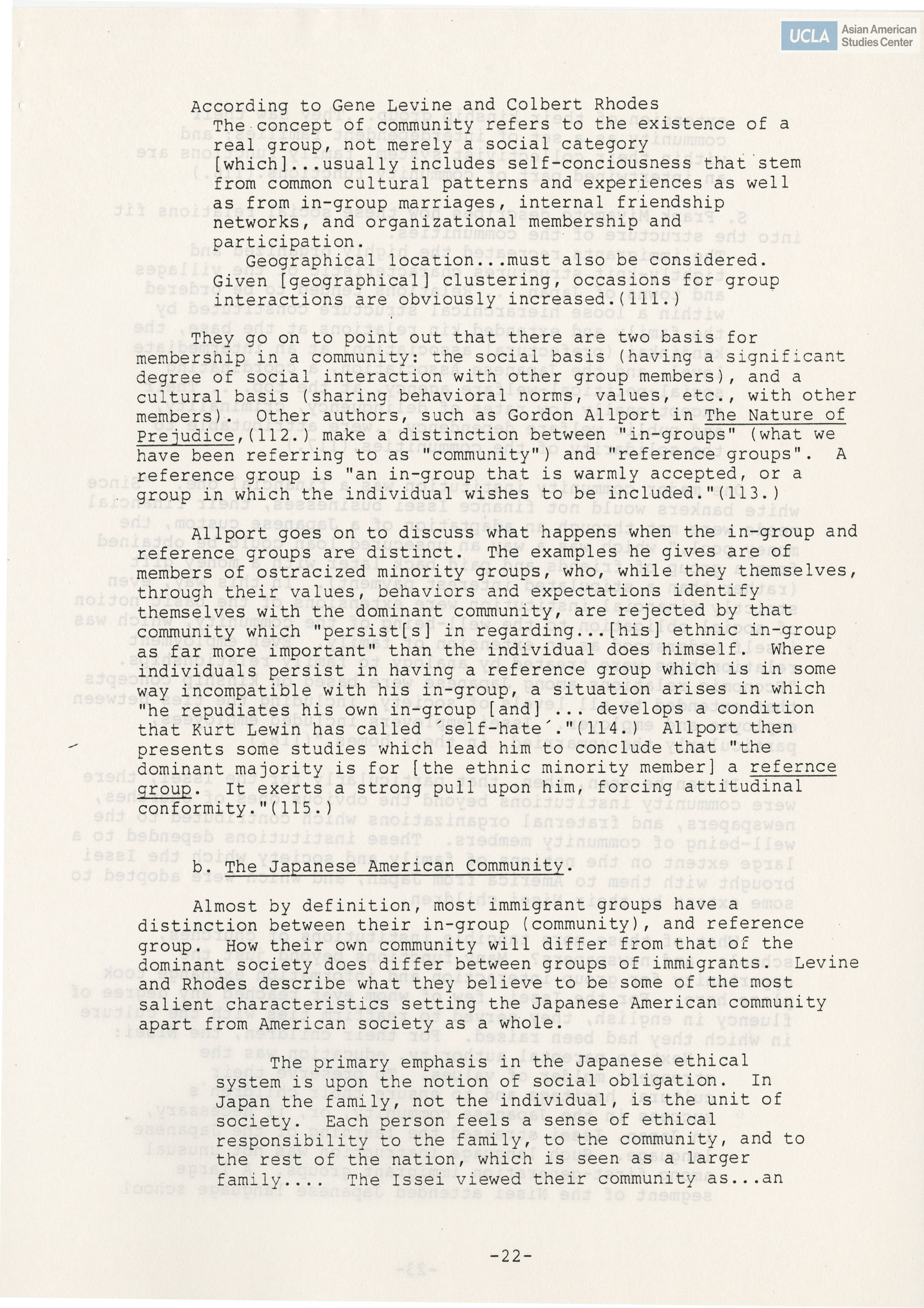 Written testimony of George Tim Gojio in support of bill H.R. 442.