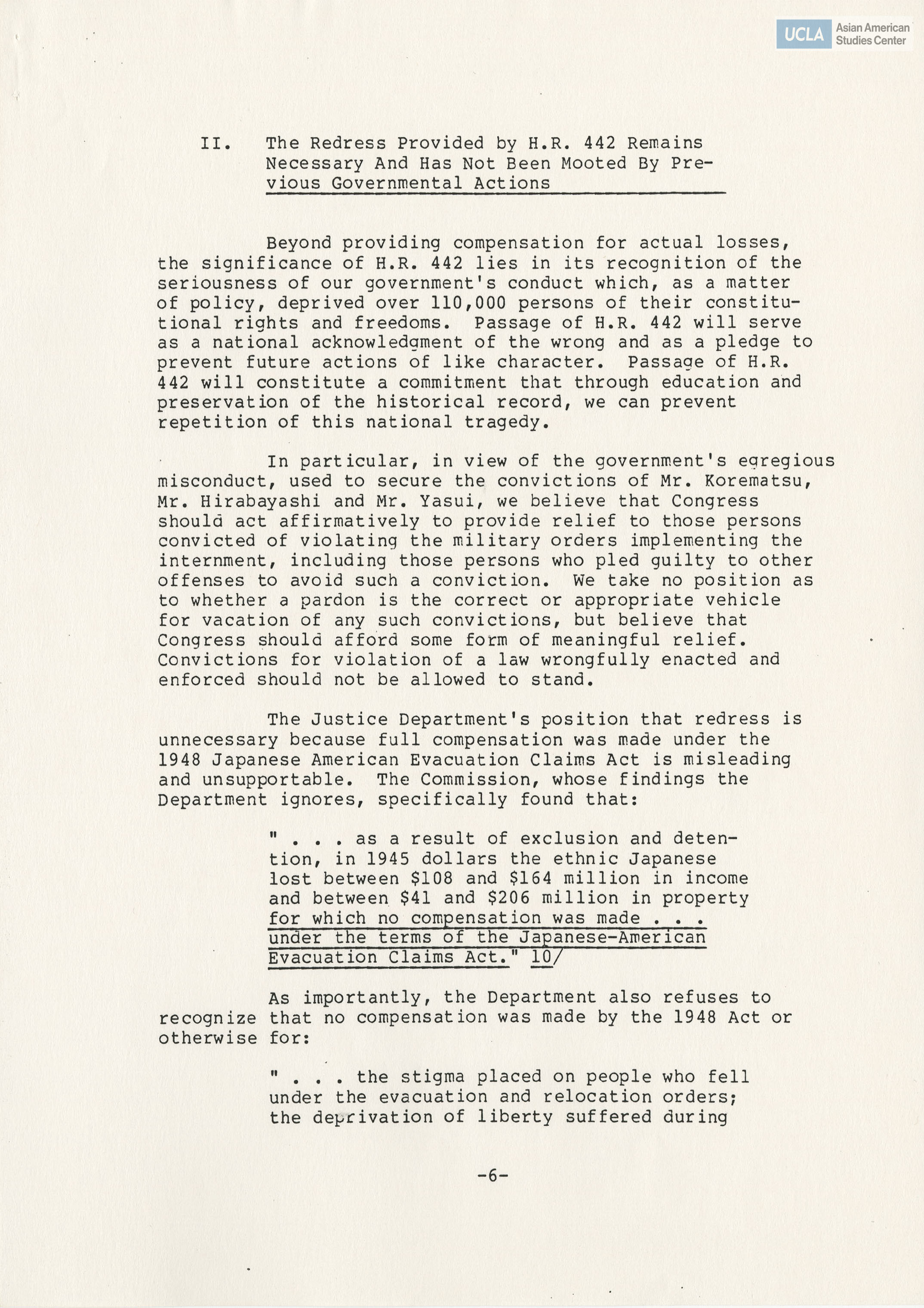 Written testimony of Honorable Daniel Glickman for bill H.R. 442.