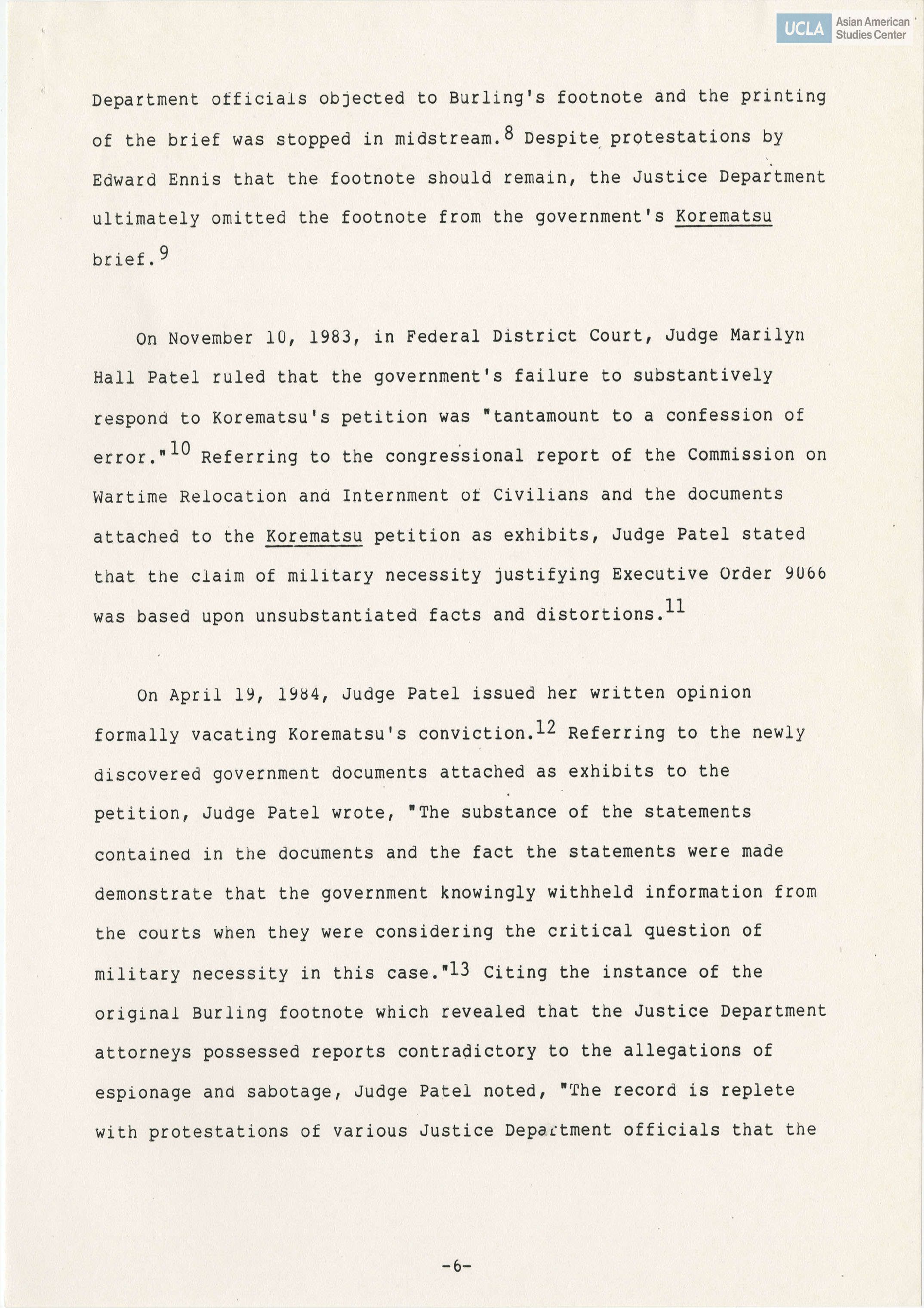 Written testimony of William L. Robinson in support of bill H.R. 442.