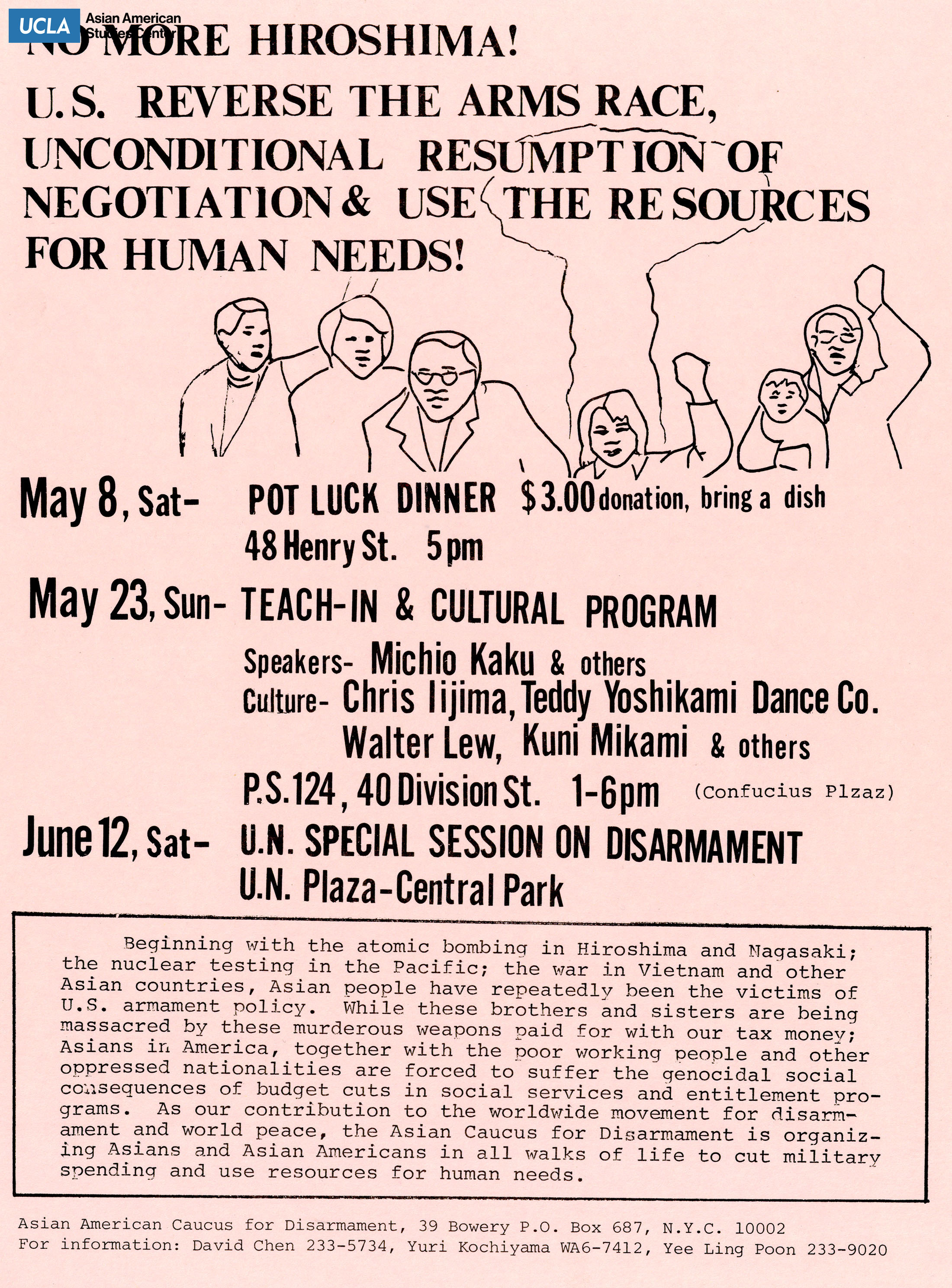 Flyer titled includes: 