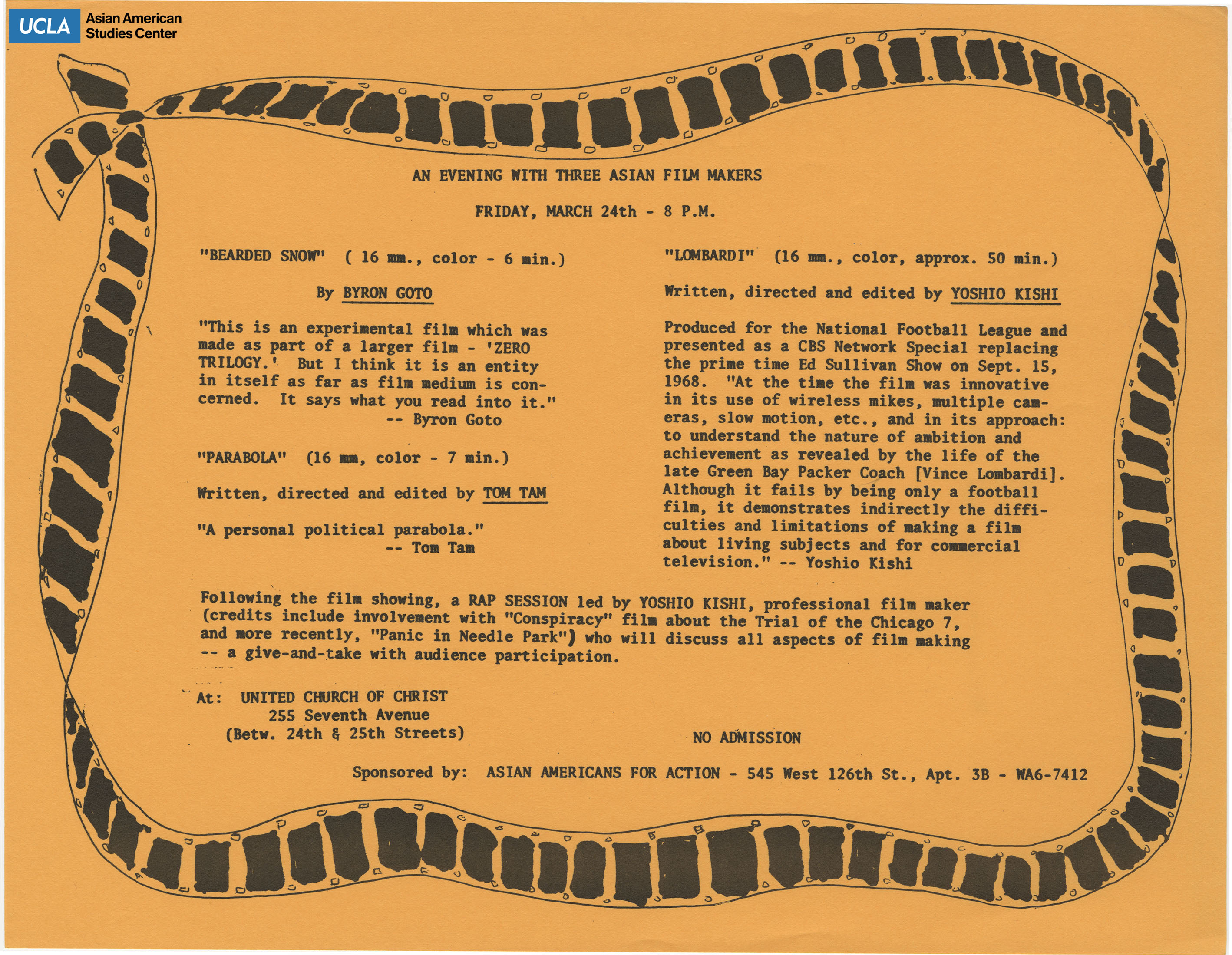 Film screenings includes 