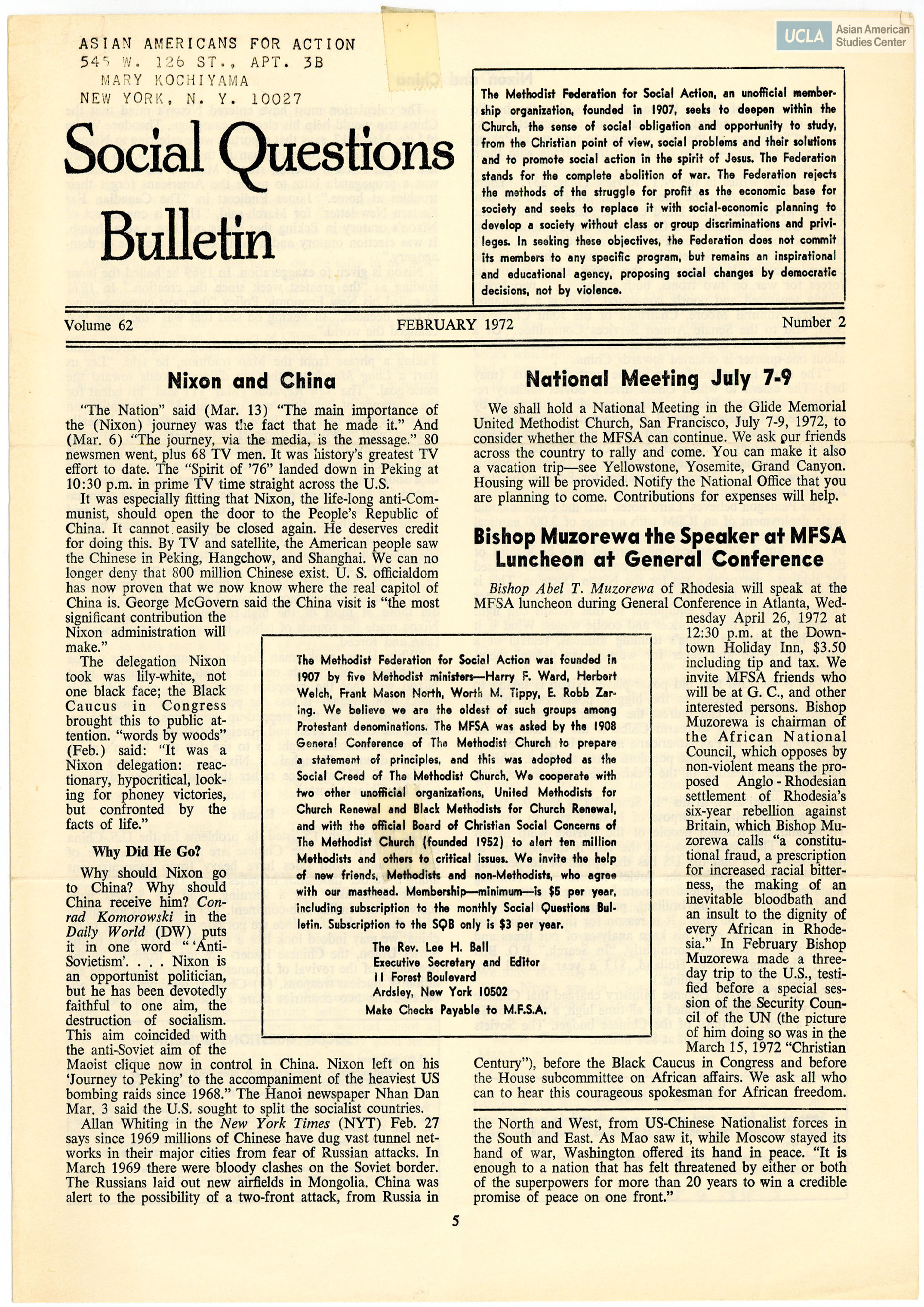 Bulletin title includes: 